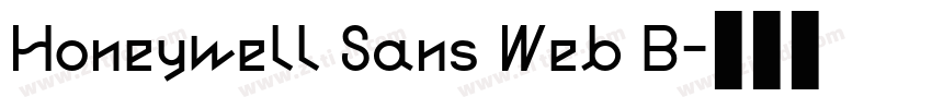 Honeywell Sans Web B字体转换